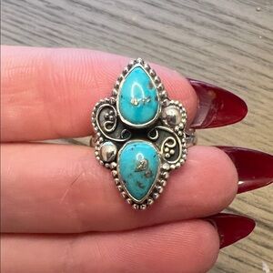 Morenci Turquoise Sterling Silver Ring